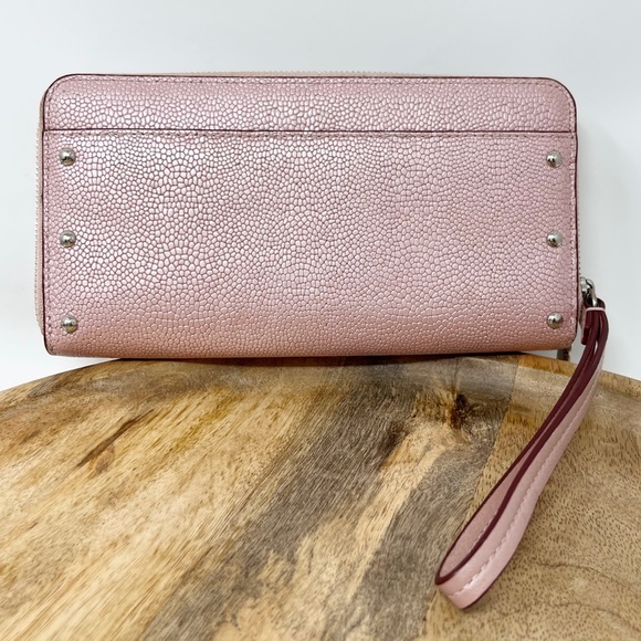 COACH Studded Leather Wallet/Wristlet - Picture 4 of 16